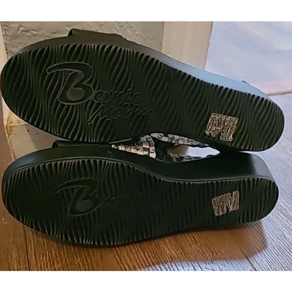 BERNIE MEV Sandals WOMENS LAURA STRAPPY Size 6.5 EU 37 BLACK LEATHER SHOES EUC - Picture 8 of 8